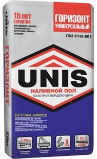 ЮНИС / UNIS Горизонт Универсальный быстротвердеющий наливной пол (20 кг)