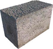 Полнотелые блоки из керамзита 390X190X200